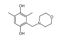 2,6-dimethyl-3-morpholinomethyl-hydro-p-benzoquinone结构式