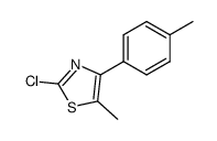 2-CHLORO-5-METHYL-4-(4-METHYLPHENYL)THIAZOLE结构式