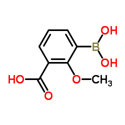 3-(Dihydroxyboryl)-2-methoxybenzoic acid Structure