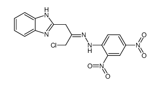 2-(3-chloro-2-oxopropyl)benzimidazole 2,4-dinitrophenylhydrazone Structure