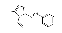 5-methyl-2-phenylazo-1-vinylpyrrole结构式