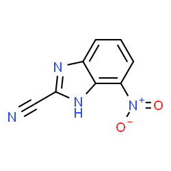 1H-Benzimidazole-2-carbonitrile,4-nitro-(9CI)结构式