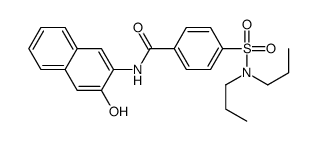 4-(dipropylsulfamoyl)-N-(3-hydroxynaphthalen-2-yl)benzamide结构式