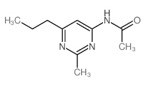 N-(2-methyl-6-propyl-pyrimidin-4-yl)acetamide Structure