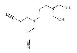 3-(2-cyanoethyl-(3-diethylaminopropyl)amino)propanenitrile Structure