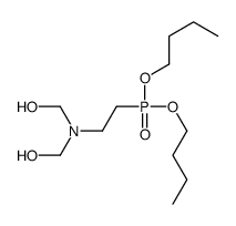 [2-dibutoxyphosphorylethyl(hydroxymethyl)amino]methanol结构式