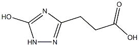 3-(5-羟基-1H-1,2,4-三唑-3-基)丙酸结构式