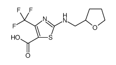 5-Thiazolecarboxylic acid, 2-[[(tetrahydro-2-furanyl)methyl]amino]-4-(trifluoromethyl) Structure