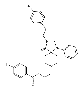 N-(p-Aminophenethyl)spiperone structure