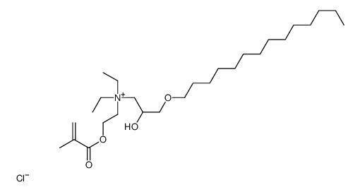 diethyl[2-hydroxy-3-(tetradecyloxy)propyl)[2-[(2-methyl-1-oxoallyl)oxy]ethyl]ammonium chloride structure