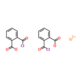Strontium bis[2-(chlorocarbonyl)benzoate] Structure