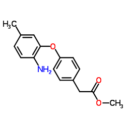 Methyl [4-(2-amino-5-methylphenoxy)phenyl]acetate Structure