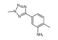 2-methyl-5-(2-methyltetrazol-5-yl)aniline结构式