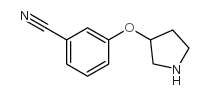3-(Pyrrolidin-3-yloxy)-benzonitrile结构式