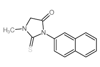1-Methyl-3-(naphthalen-2-yl)-2-thioxoimidazolidin-4-one结构式