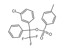 Toluene-4-sulfonic acid 1-(3-chloro-phenyl)-2,2,2-trifluoro-1-phenyl-ethyl ester Structure