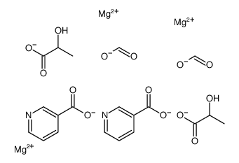 trimagnesium,2-hydroxypropanoate,pyridine-3-carboxylate,diformate结构式