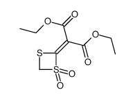 diethyl 2-(1,1-dioxo-1,3-dithietan-2-ylidene)propanedioate Structure