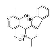 5-(hydroxymethyl)-2-methyl-4-(3-methyl-2,3,4,9-tetrahydro-1H-pyrido[3,4-b]indol-1-yl)pyridin-3-ol Structure