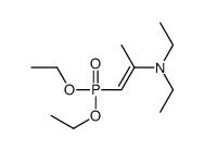 1-diethoxyphosphoryl-N,N-diethylprop-1-en-2-amine结构式