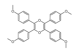 tetrakis(4-methoxyphenyl)-1,4-dioxine Structure