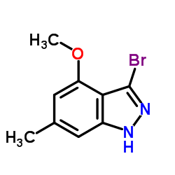 3-Bromo-4-methoxy-6-methyl-1H-indazole Structure