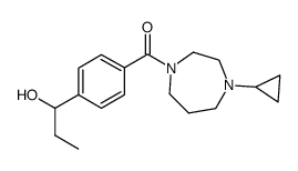 (4-cyclopropyl-[1,4]diazepan-1-yl)-[4-(1-hydroxy-propyl)-phenyl]-methanone Structure