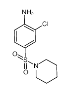 2-chloro-4-(piperidin-1-sulfonyl)phenylamine结构式