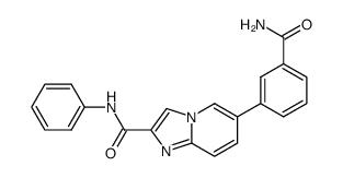 6-(3-Carbamoylphenyl)-N-phenylimidazo[1,2-a]pyridine-2-carboxamide Structure