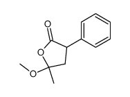 5-methoxy-5-methyl-3-phenyl-dihydro-furan-2-one结构式