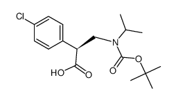 (S)-3-((叔丁氧基羰基)(异丙基)氨基)-2-(4-氯苯基)丙酸结构式
