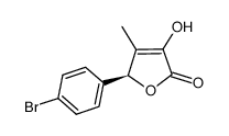 (S)-5-(4-bromophenyl)-3-hydroxy-4-methylfuran-2(5H)-one结构式