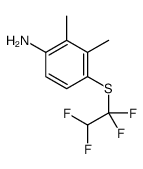 2,3-dimethyl-4-(1,1,2,2-tetrafluoroethylsulfanyl)aniline结构式
