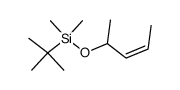 (Z)-2-(tert-butyldimethylsilyloxy)-3-pentene结构式