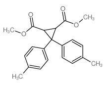 1,2-Cyclopropanedicarboxylicacid, 3,3-bis(4-methylphenyl)-, 1,2-dimethyl ester Structure