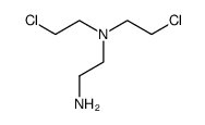 N,N-bis(2-chloroethyl)ethylenediamine Structure