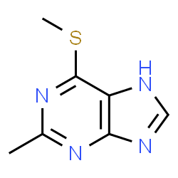 2-Methyl-6-(methylthio)-1H-purine结构式