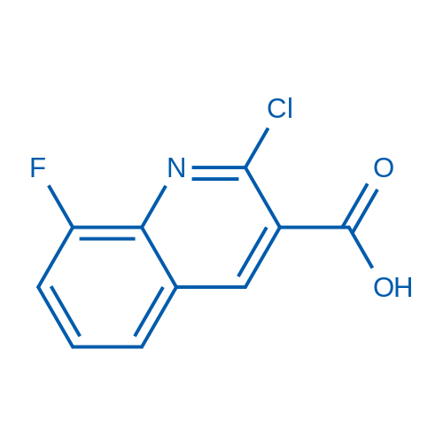 2-Chloro-8-fluoroquinoline-3-carboxylic acid structure