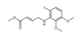 4-(6-iodo-2,3-dimethoxyphenylamino)-but-2-enoic acid methyl ester Structure