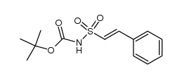 tert-butyl N-(E)-styrylsulfonylcarbamate Structure