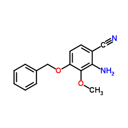 2-Amino-4-(benzyloxy)-3-methoxybenzonitrile Structure