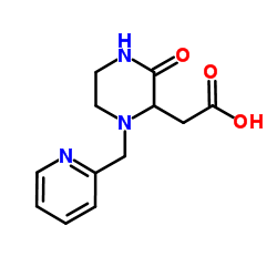 (3-OXO-1-PYRIDIN-2-YLMETHYL-PIPERAZIN-2-YL)-ACETIC ACID structure