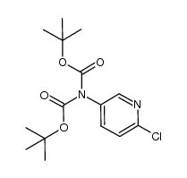 2-(6-Chloro-3-pyridinyl)imidodicarbonic acid 1,3-bis(1,1-dimethylethyl) ester结构式