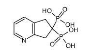 6,7-dihydro-5H-1-pyrindine-6,6-bisphosphonic acid结构式