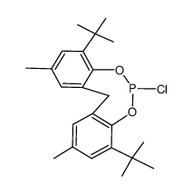 CH2[6-t-bu-4-MeC6H2O]2PCl结构式