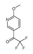 2,2,2-trifluoro-1-(6-methoxypyridin-3-yl)ethanone Structure