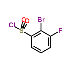 2-Bromo-3-fluorobenzenesulfonyl chloride Structure