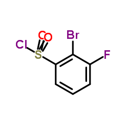 2-Bromo-3-fluorobenzenesulfonyl chloride structure