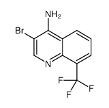 4-Amino-3-bromo-8-trifluoromethylquinoline结构式