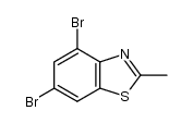 4,6-dibromo-2-methyl-benzothiazole结构式